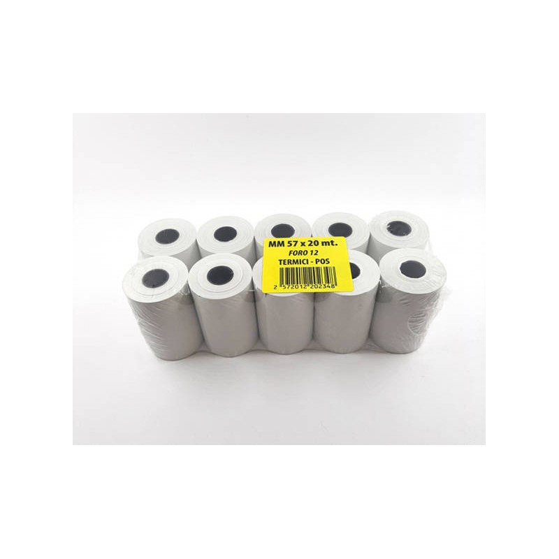 ROTOLI CASSA 57X20 (POS) 10 PEZZI