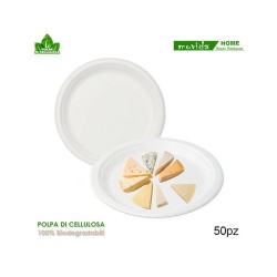 MOVIDA PIATTI BIODEGRADABILI PIANI CM 21 PZ50