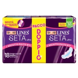 LINES SETA ULTRA ALI LUNGO X 18 VIOLA SCURO