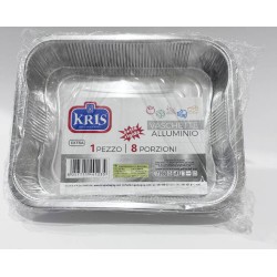 VASCHETTA ALLUMINIO EXTRA RIGIDA 8 PORZIONI 1 PZ