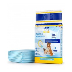 CLENDY TAPPETINI ASSORBENTI CANE CON CLOREXIDINA 60x60cm 10 PEZZI