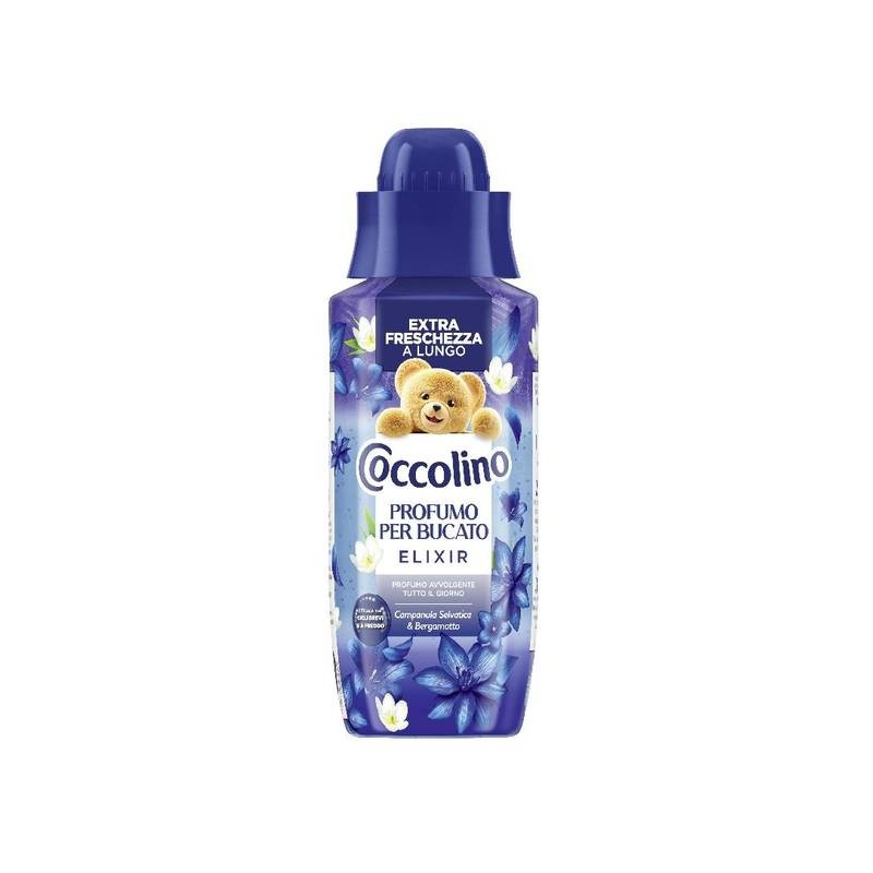 COCCOLINO PROFUMA BUCATO ELIXIR 342ml CAMPULA SELVATICA E BERGAMOTTO