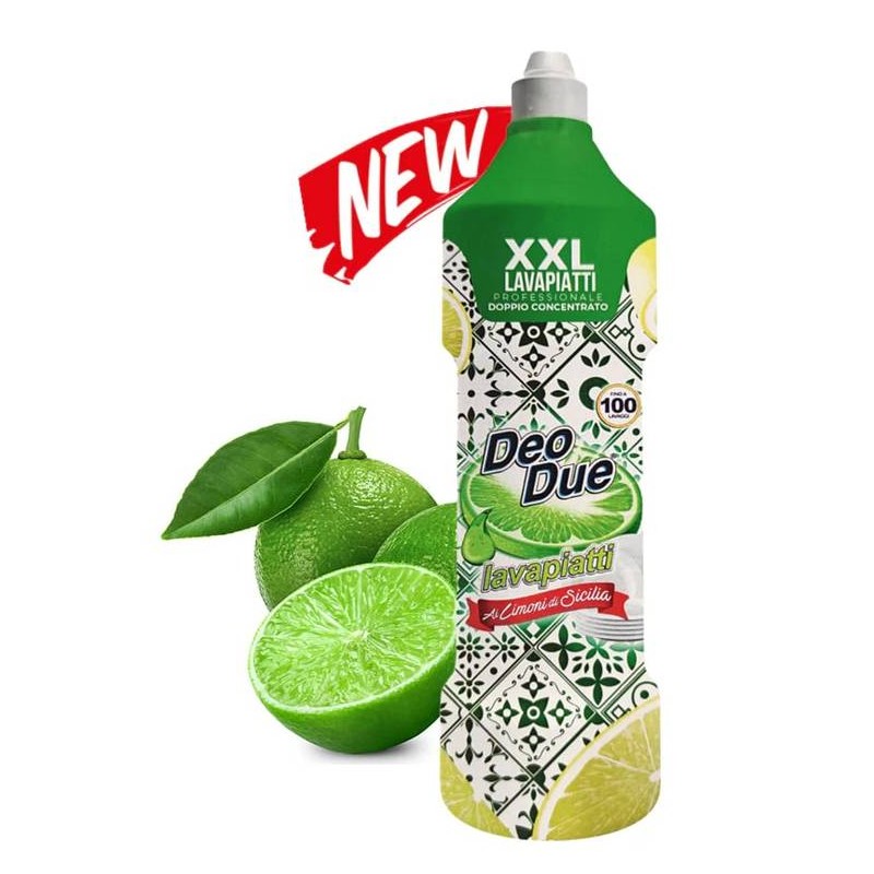 DEO DUE LAVAPIATTI LIMONI DI SICILIA XXL 1 LT 100 LAVAGGI