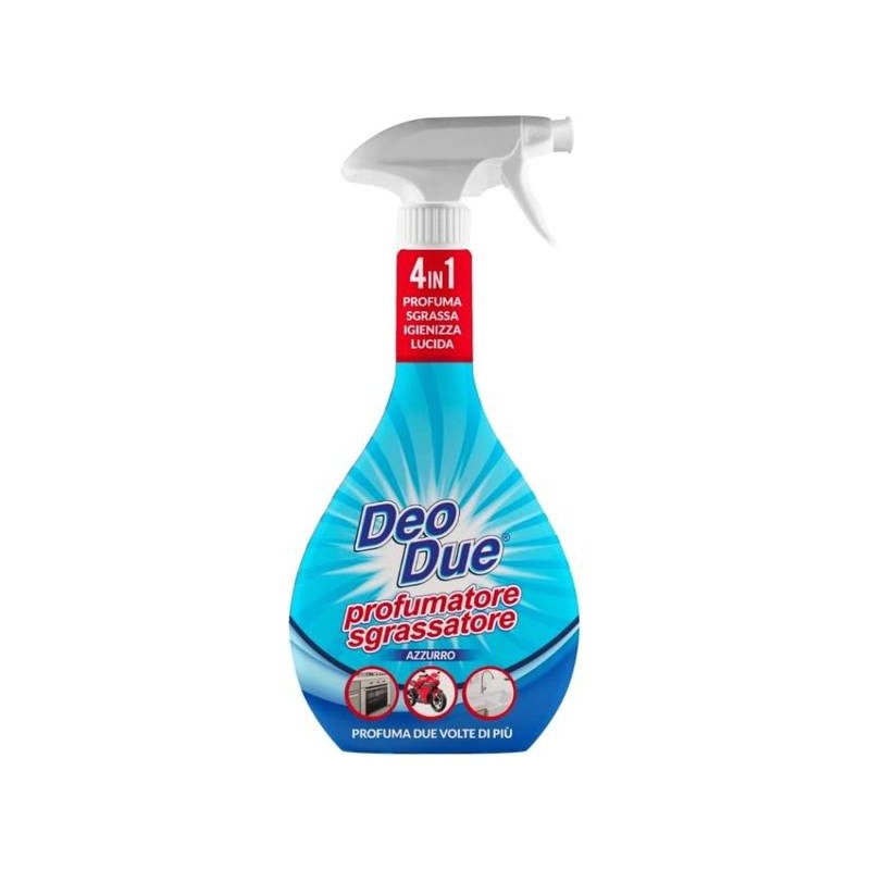 DEO DUE SGRASSATORE PROFUMATORE SPRAY 600ML AZZURRO