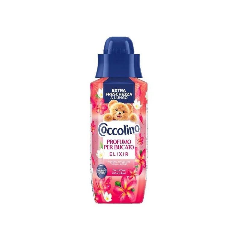 COCCOLINO PROFUMA BUCATO ELIXIR 342ml FIORI DI TIARE' E FRUTTI ROSSI