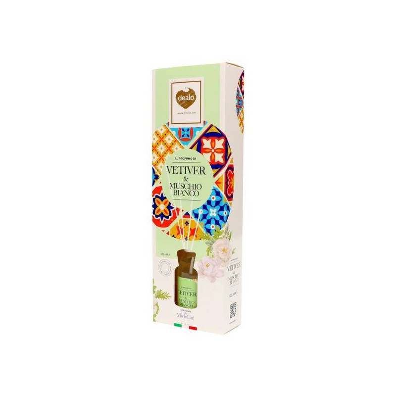 DEALO DIFFUSORE C/BASTONCINI 125ml VETIVER&MUSCHIO
