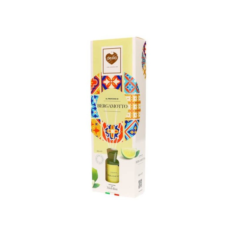 DEALO DIFFUSORE C/BASTONCINI 125ml BERGAMOTTO