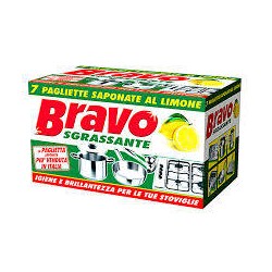 BRAVO SGRASSANTE PAGLIETTE SAPONATE AL LIMONE 7 PZ