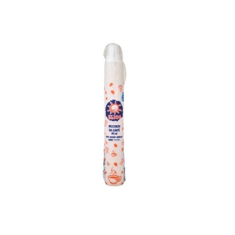 ELIOS BICCHIERI BIANCHI 80 ML CAFFE' 100 PZ