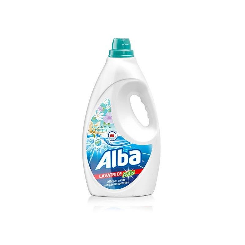ALBA LIQUIDO LAVATRICE 60 LAVAGGI FIORI DI BACH E VANIGLIA