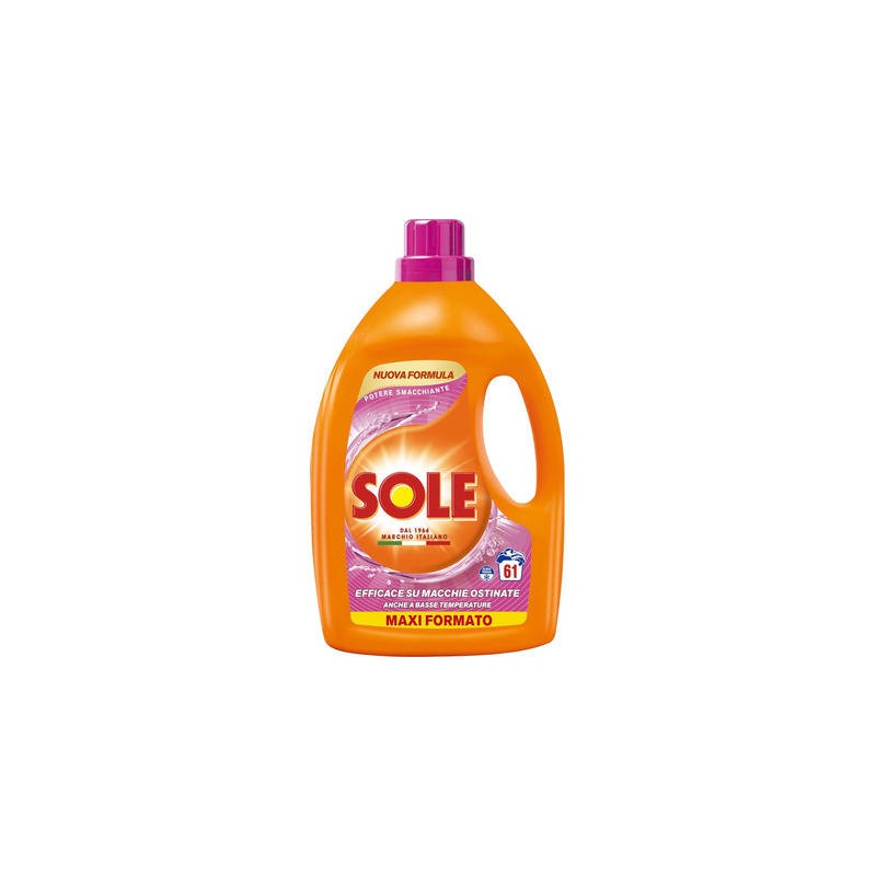 SOLE LAVATRICE LIQUIDO 61 LAVAGGI POTERE SMACCHIANTE 2745 ML