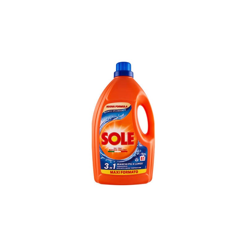 SOLE LAVATRICE LIQUIDO 61 LAVAGGI BIANCO SPLENDENTE  2745 ML