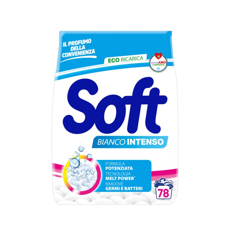 SOFT LAVATRICE IN POLVERE BIANCO INTENSO IGIENIZZANTE 78 LAV.
