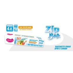 DEALO ZIP BAG MIS. 26*28CM 10PZ C/CURSORE