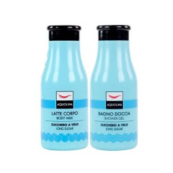 AQUOLINA CONFEZIONE GORUMAND ZUCCHERO A VELO LATTE CORPO 250ml + BAGNO DOCCIA 250ml
