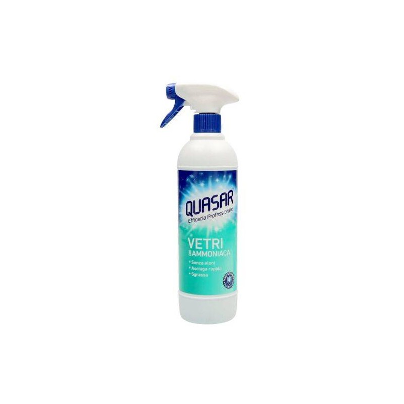 QUASAR DETERGENTE SPRAY VETRI 580 ML CON AMMONIACA