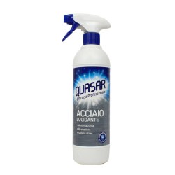 QUASAR DETERGENTE SPRAY LUCIDANTE 580 ML ACCIAIO