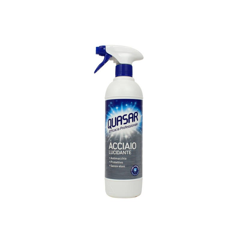 QUASAR DETERGENTE SPRAY LUCIDANTE 580 ML ACCIAIO