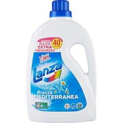 LANZA DETERSIVO LAVATRICE 40 LAVAGGI 2 LT BREZZA MEDITERRANEA