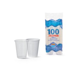 IMB BICCHIERI ACQUA 200CC TRASPARENTI 100 PZ