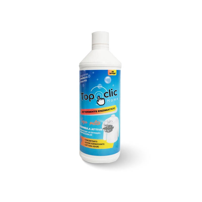 TOPCLIC DETERGENTE ENZIMATICO 1 LT 25 LAVAGGI FRESCO PULITO